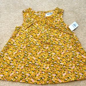 NWT girls yellow floral top - Size 3T